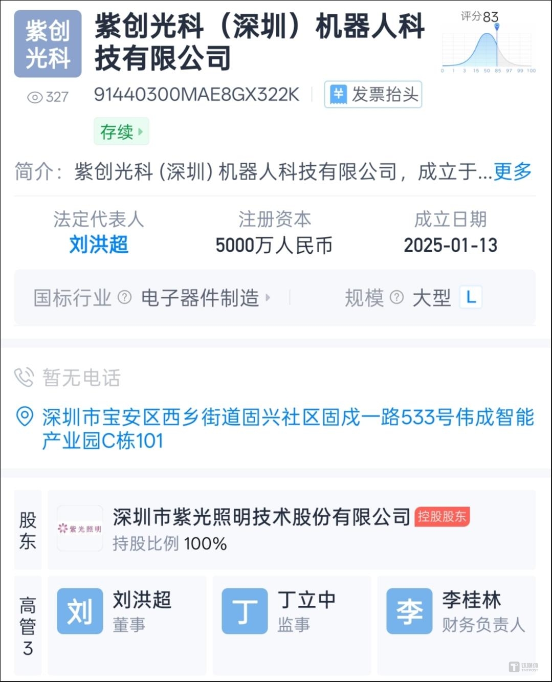 来源：天眼查