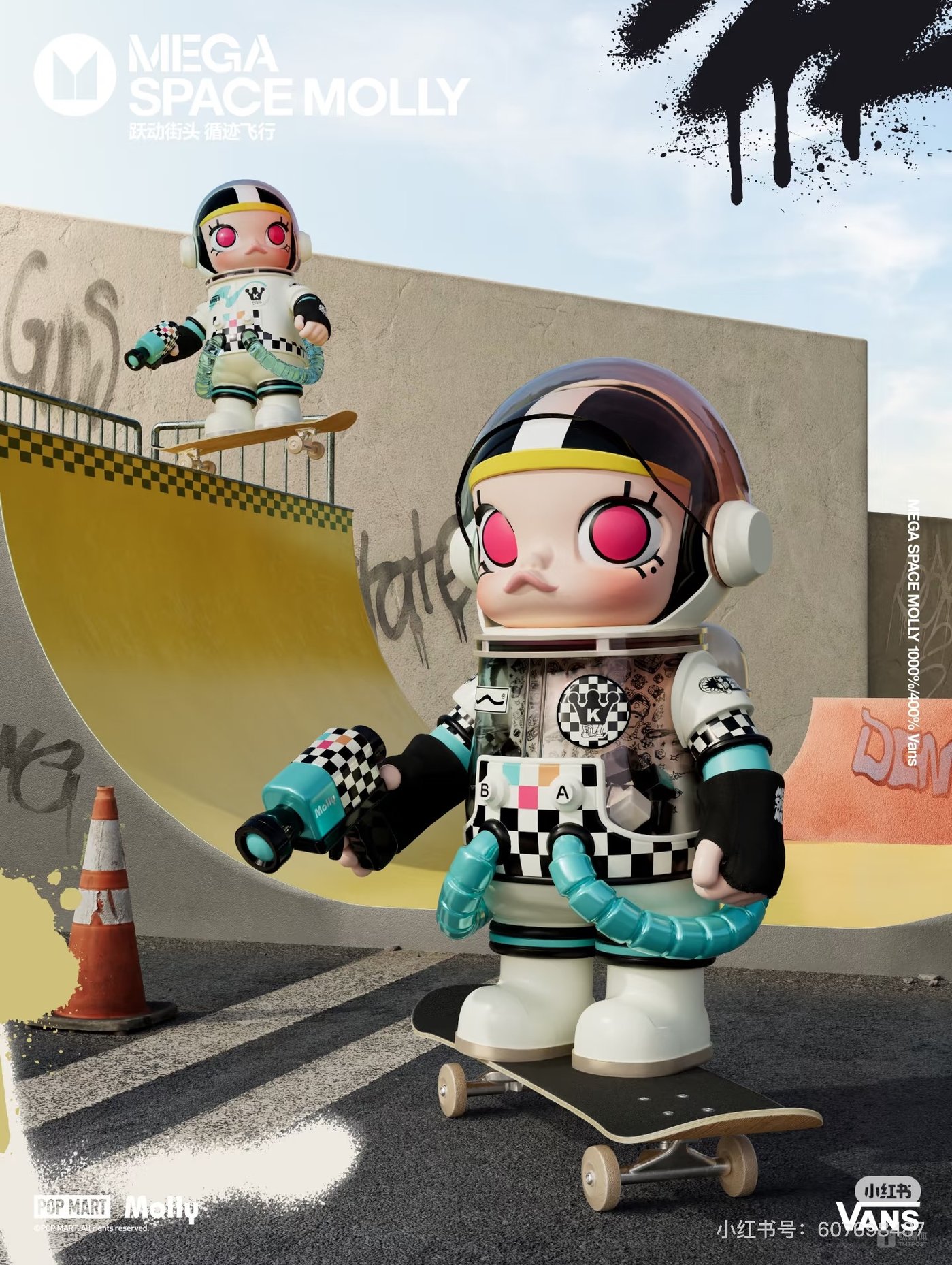 Born in 2006, Molly is another core IP of POP MART. Image from Xiaohongshu @POP MART