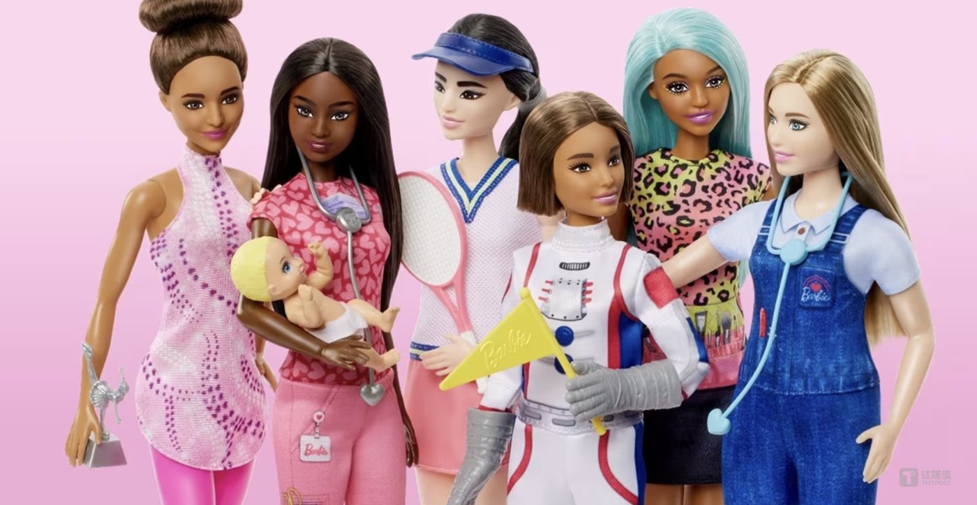 「You can be anything」—Barbie』s long-standing slogan. Image source: Mattel official website